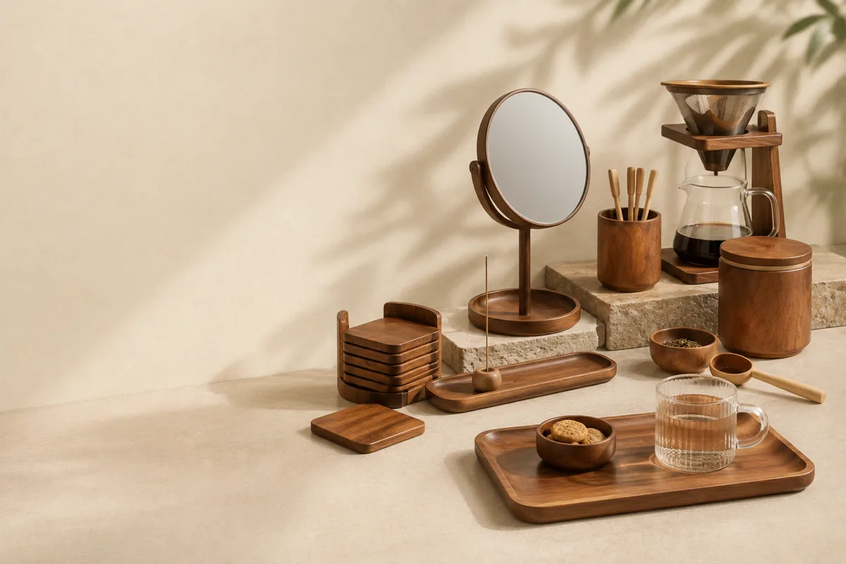 Wooden home and lifestyle products for custom and wholesale orders